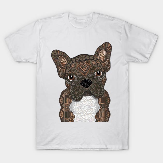 Brindle Frenchie T-Shirt by ArtLovePassion